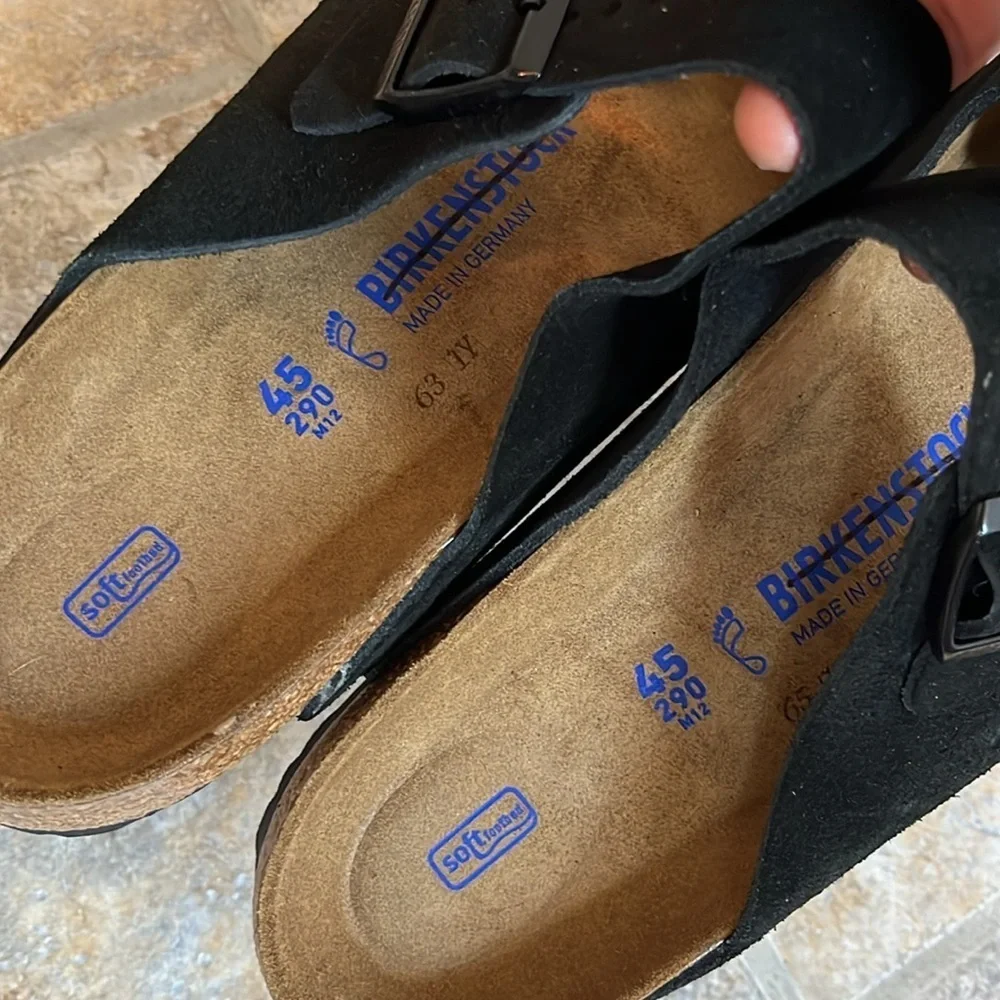 Birkenstock Arizona Soft Footbed Suede Leather Sandals Size 12 NWT